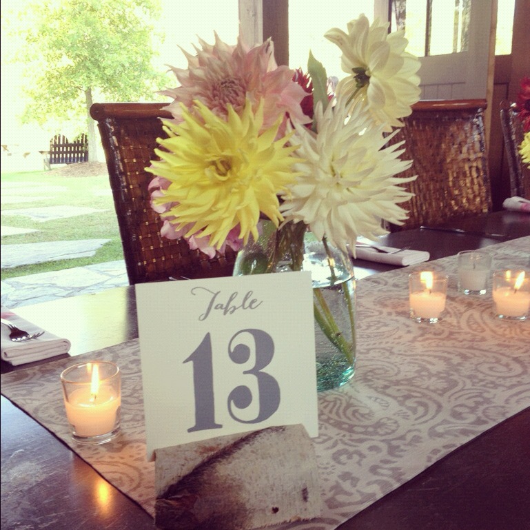grey table numbers