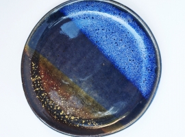 Handmade Ceramic Ring Dish Night Sky