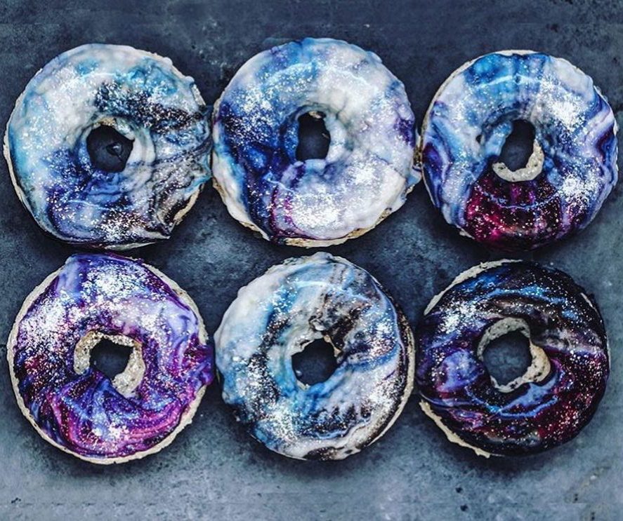 Galaxy Donuts via sobeautifullyraw